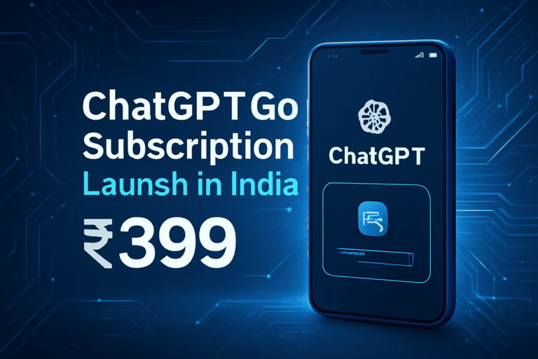 ChatGPT Go Subscription Launch in India at 399 – Full Guide & Features